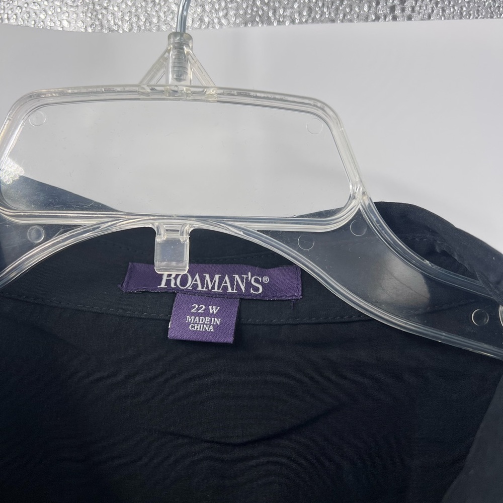 Roaman's Women's Plus Size Roll Tab Jacket Dress new 22w - Picture 3 of 8